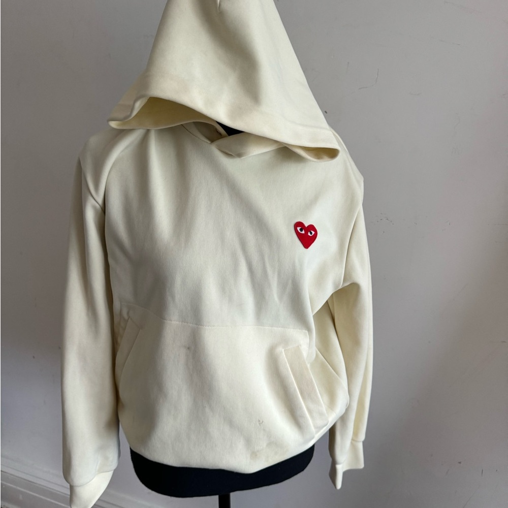 Come Des Garçon Pale Yellow Hoodie